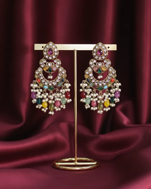 Multicolor_Brass_Earrings_For_Women